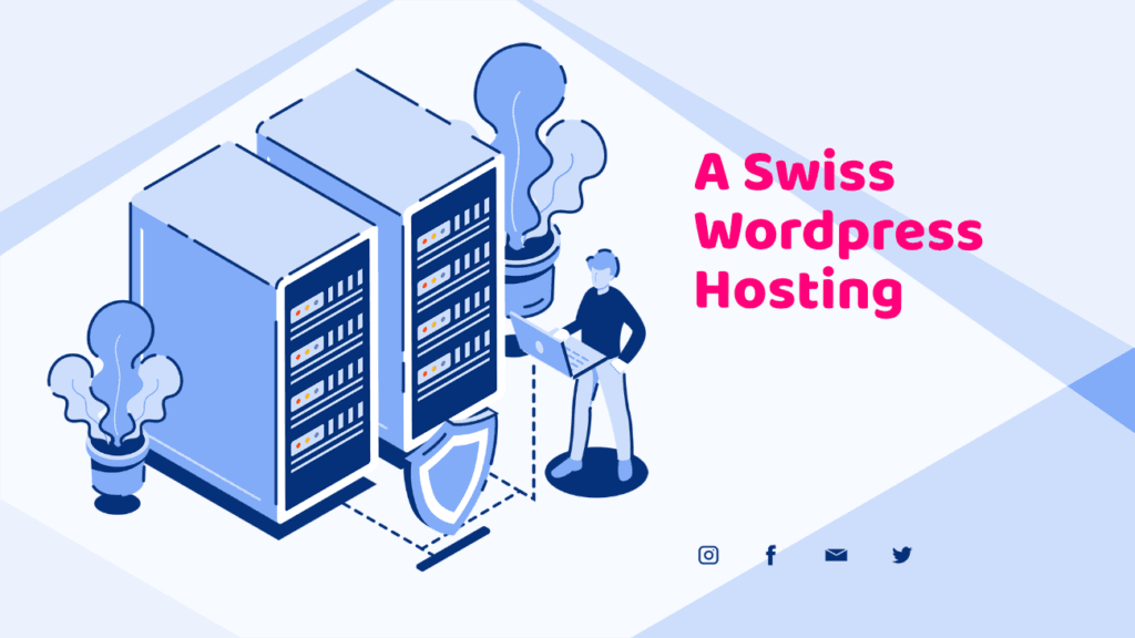 High-security Swiss servers ensuring the protection of WordPress websites.
