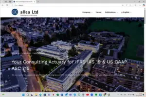 Website for Alea AG