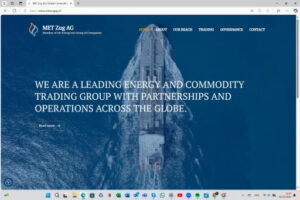 Website for MET Zug AG