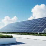 Carbon-neutral data center in Switzerland with solar panels and greenery for carbon-neutral hosting